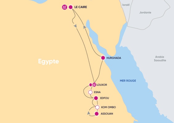 Combiné Ô Merveilles de l'Egypte 4* Combiné Ô Merveilles de l'Egypte 4*