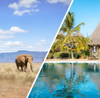 Hôtel Exploreans Malaika Villas & Beach Club 3* by Ôvoyages + Safari 1 Nuit dans le Parc National de Tsavo Est, Combiné Kenya par Ôvoyages Hôtel Exploreans Malaika Villas & Beach Club 3* by Ôvoyages + Safari 1 Nuit dans le Parc National de Tsavo Est, Combiné Kenya par Ôvoyages