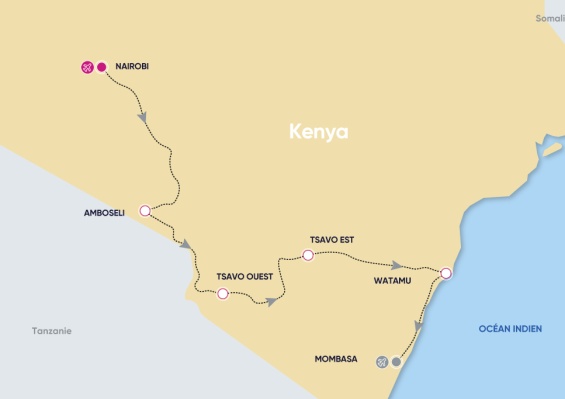 Ôcircuit Essentiel - Découverte du Kenya, de la savane à l'océan Indien Ôcircuit Essentiel - Découverte du Kenya, de la savane à l'océan Indien