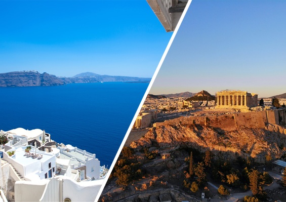 Combiné Athènes, île de Santorin & île de de Paros 2* ou 3* Combiné Athènes, île de Santorin & île de de Paros 2* ou 3*
